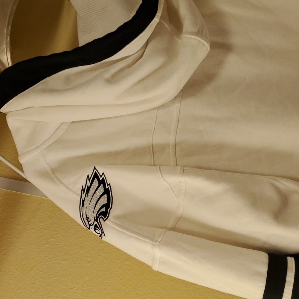 47 Brand Philadelphia Eagles Historic White Superior Lacer Hood Sz XXL - Picture 7 of 11